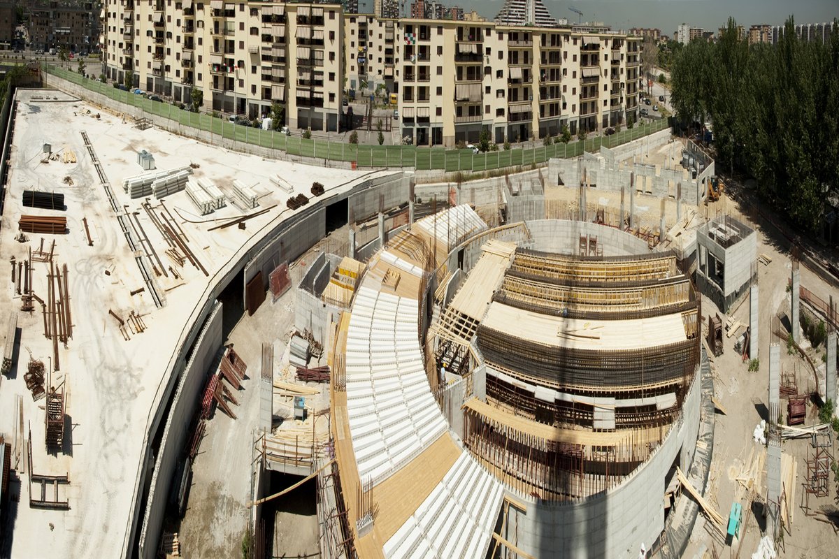 Università Scampia Panoramica cantiere