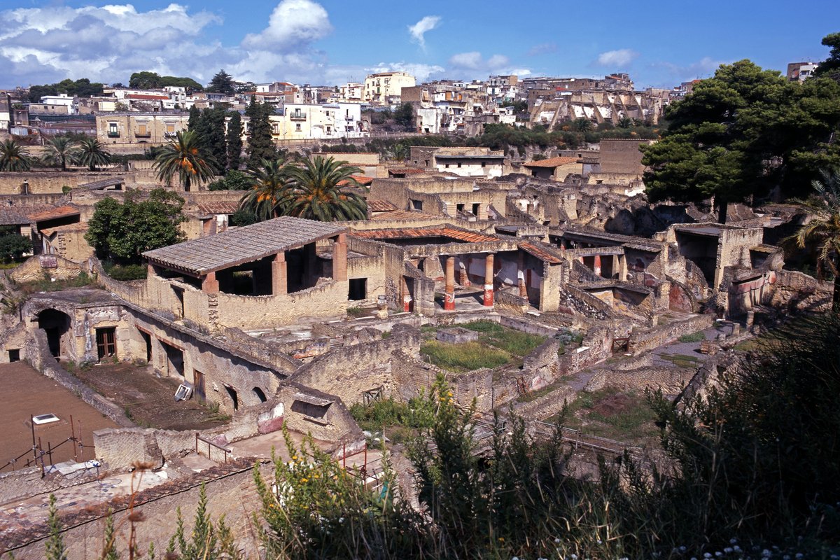 Roman ruins, Herculaneum, Italy.