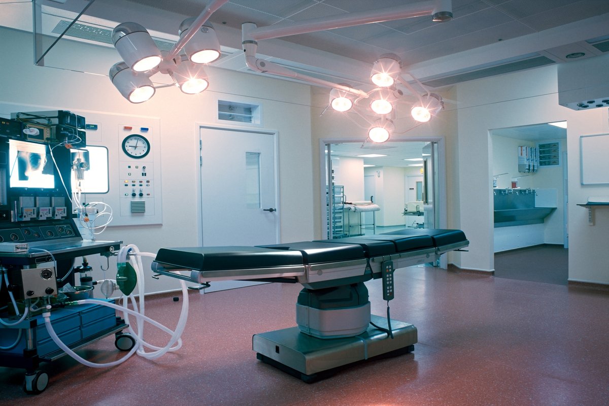 Operating room in a hospital